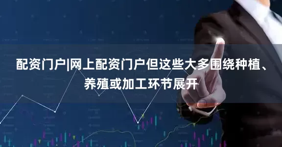 配资门户|网上配资门户但这些大多围绕种植、养殖或加工环节展开